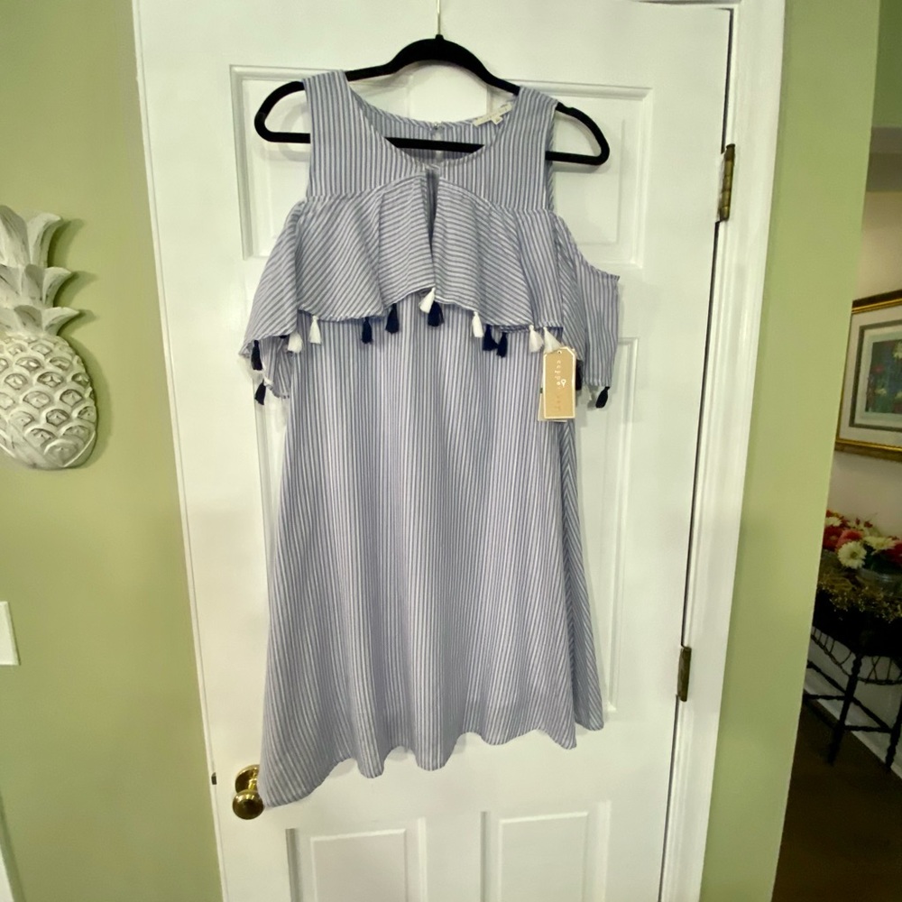 Copper key beach dress.